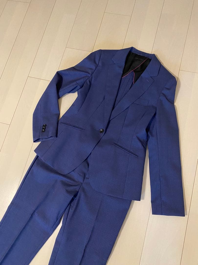 洋服の青山 HILTON 極美品イタリア高級スーツXL 13号 入学式 入園式