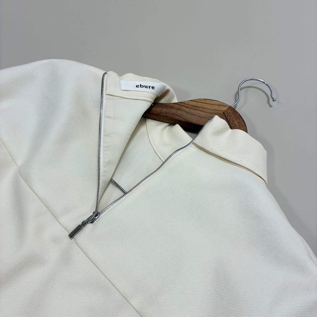 RSシャツ ebure エブール☆ボウタイケープライクカットソー 38 オフ