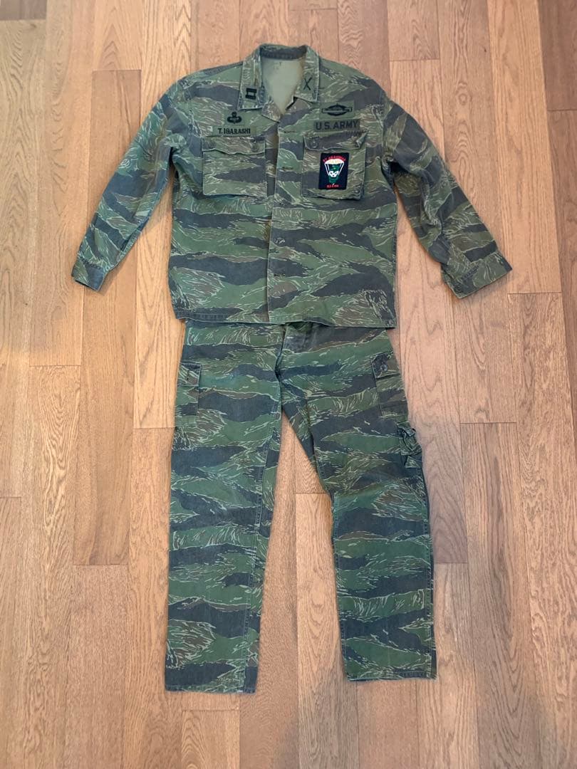 米軍ナム戦タイガーストライプ迷彩服上下セット 米軍ナム戦タイガーストライプ迷彩服上下セット 米軍ナム戦タイガー