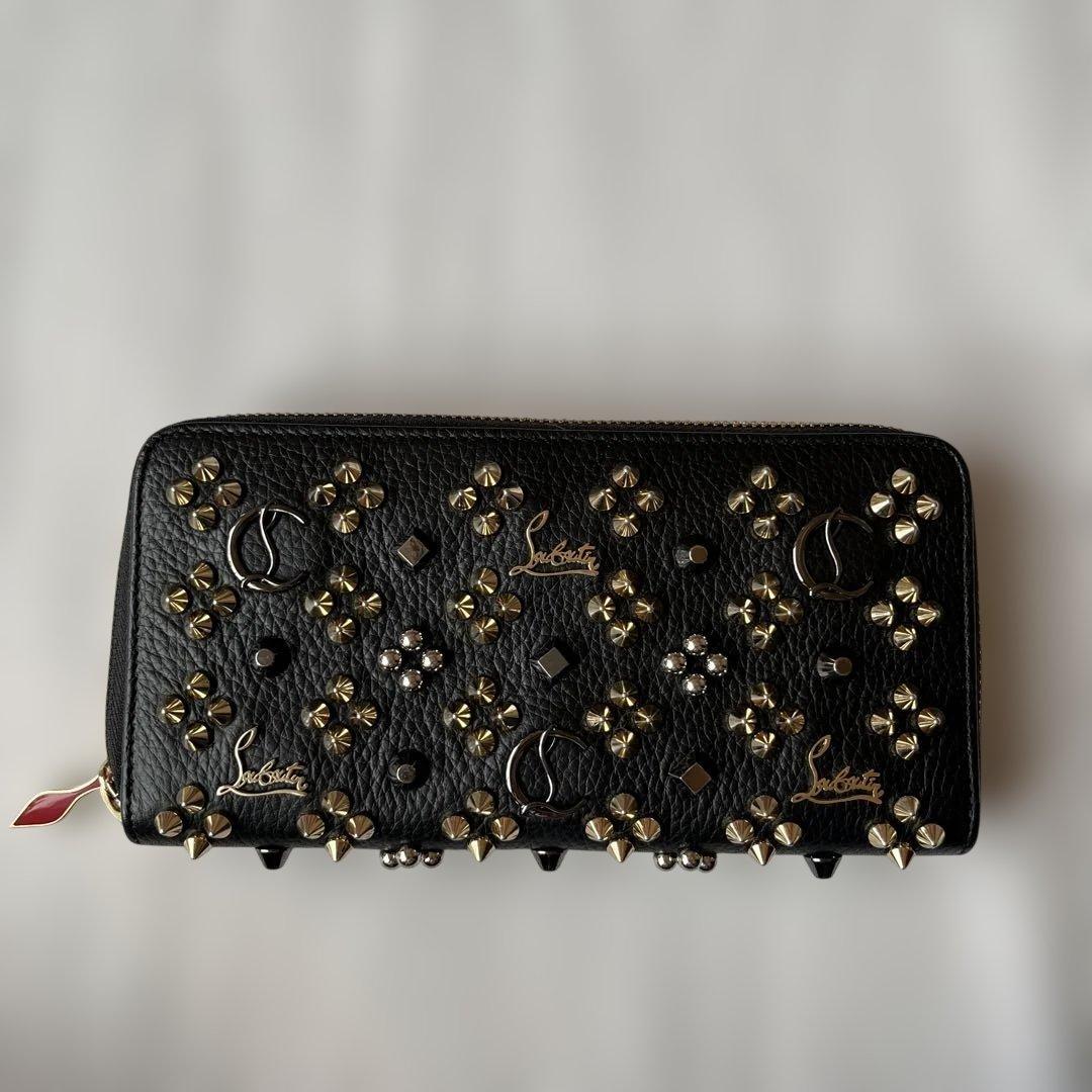 Christian Louboutin ブラック長財布 スタッズ S115489103 - 小物動作