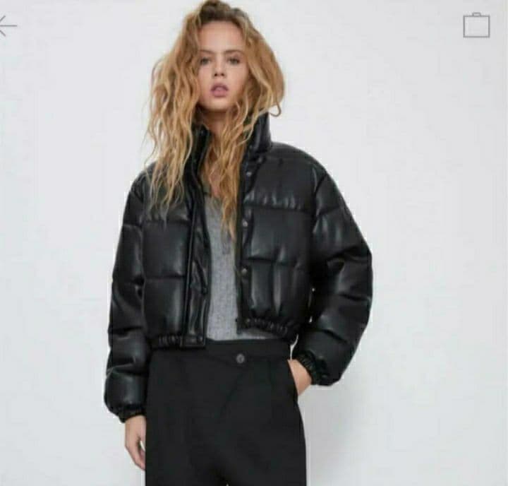 ZARA フェイクレザー パフジャケット 新品未使用 - メルカリ