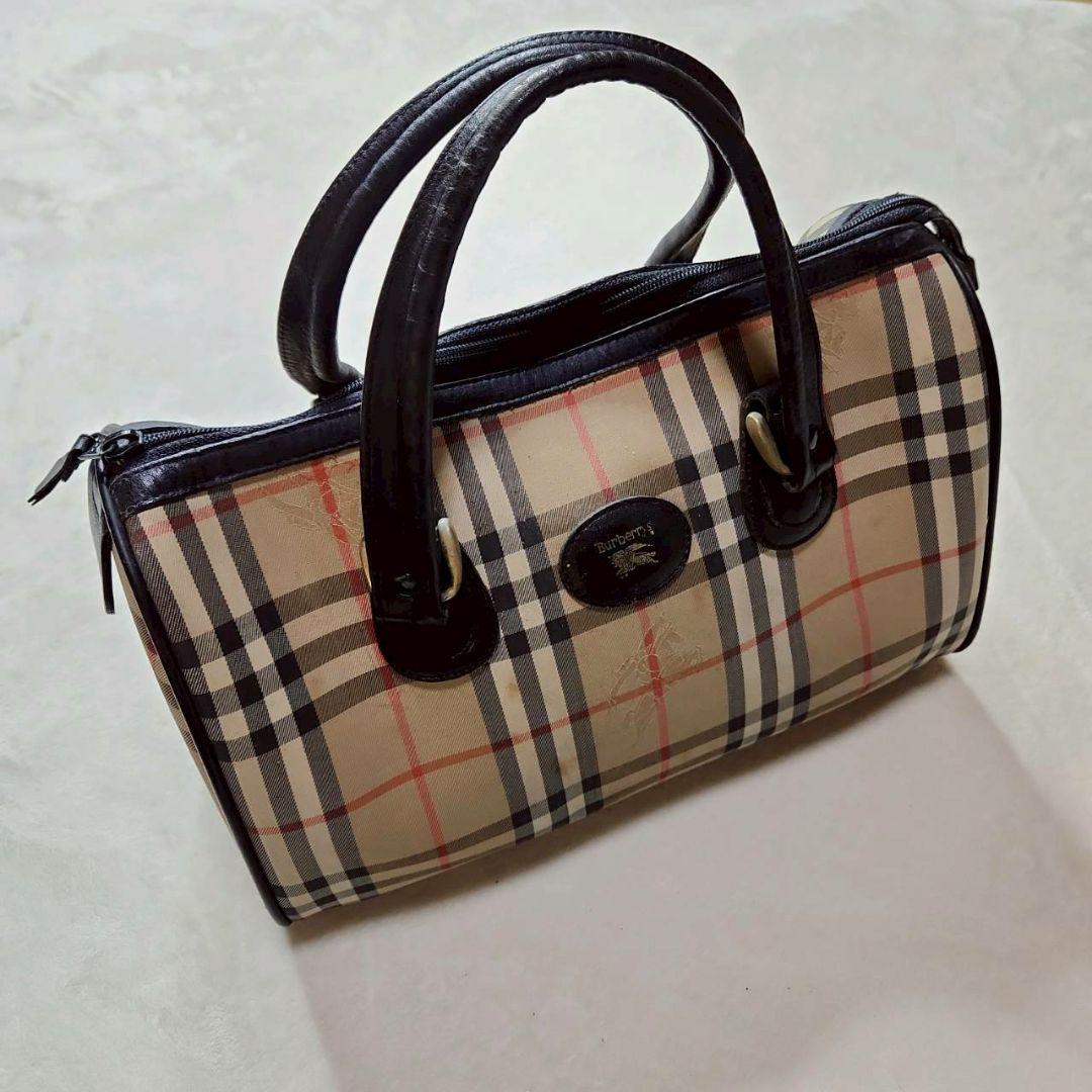 Burberrys バーバリーズ ノバチェック ハンドバッグ ホースロゴ レトロ 楽天市場】BURBERRY バーバリー ノバチェック チェック柄 ハンドバッグ