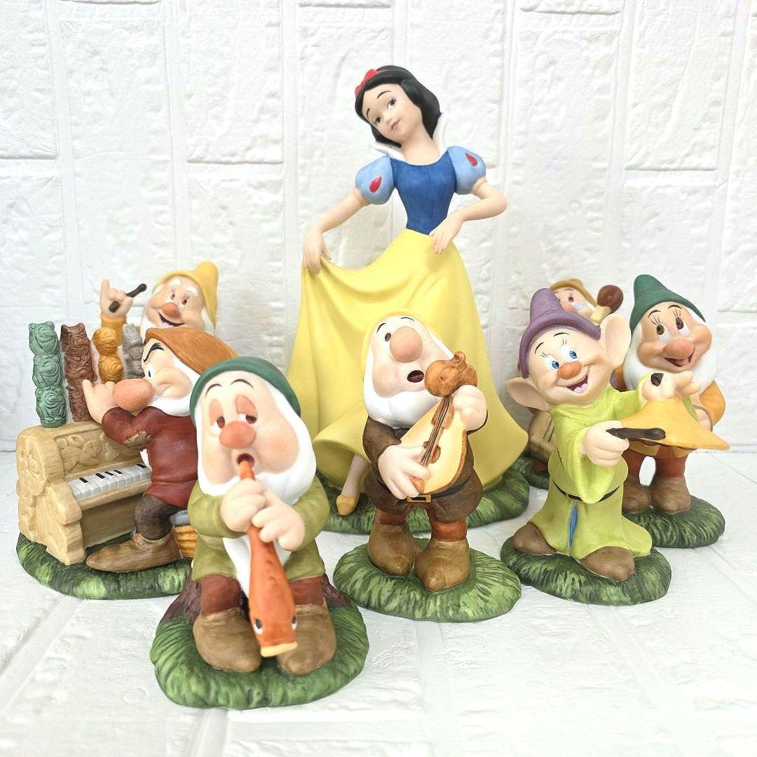 【白雪姫】加藤工芸　ガーデンフィギュア　８体セット　未使用　希少