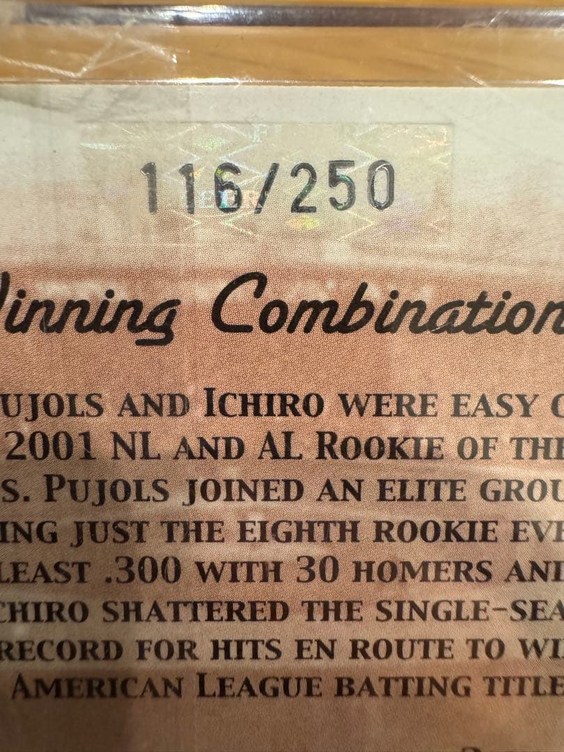 2001年ダブルルーキー&250限定】イチロー&プホルス/FLEER - メルカリ