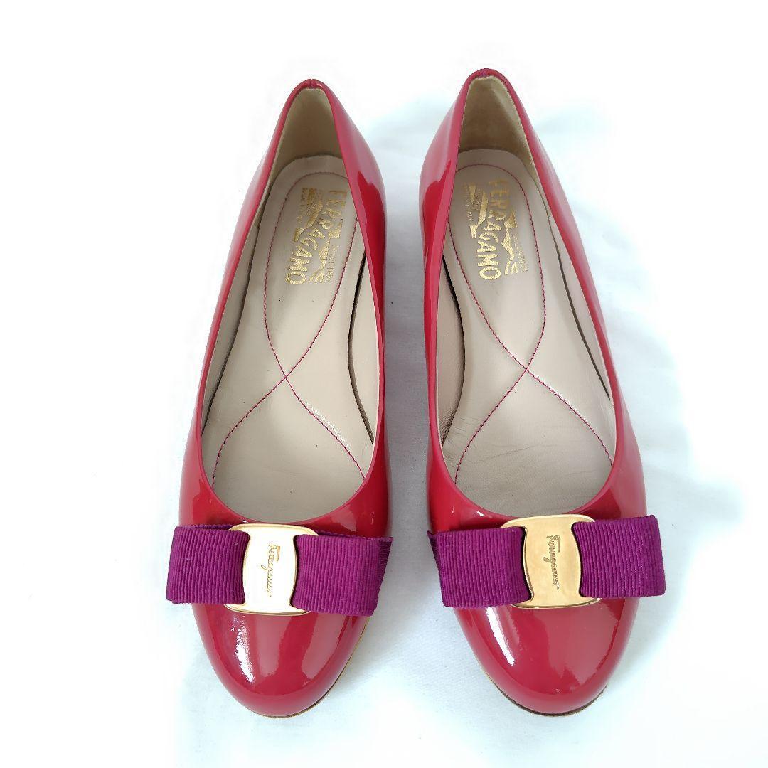 ✨️腕利き職人のリペア済✨️【フェラガモ】ヴァラ フラットシューズ