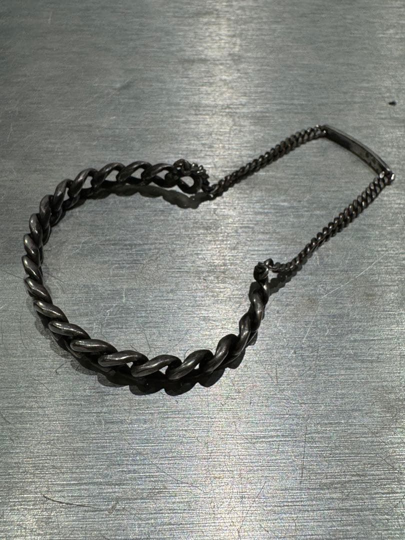 う*き様 SAINT LAURENT Gourmette Cuff 2連チェーン