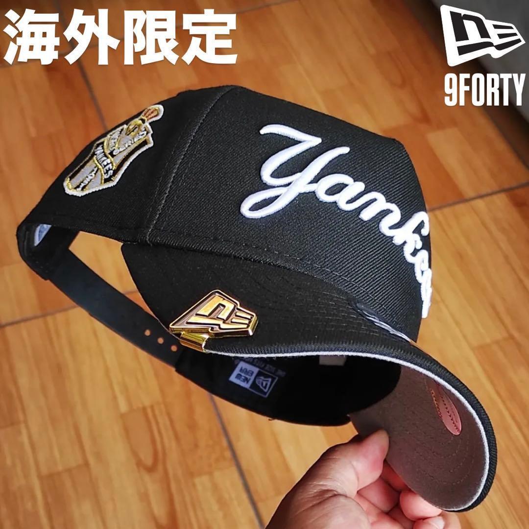 【新品】NEW ERA ヤンキース 9FORTY キャップ スクリプト 黒