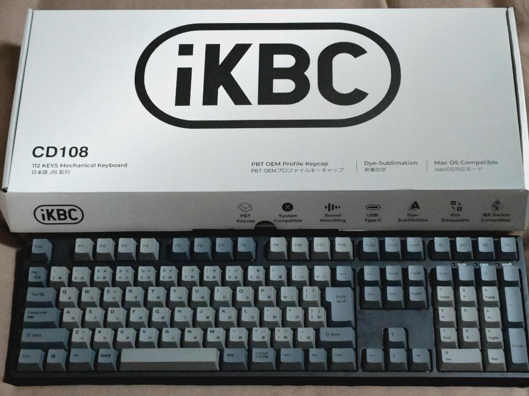 iKBC CD108 茶軸 日本語配列 メカニカルキーボード