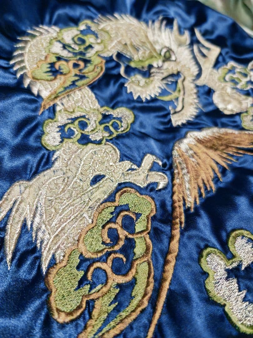 HOSHIHIME 日本製 限定龍 スカジャン satin vintage - メルカリ