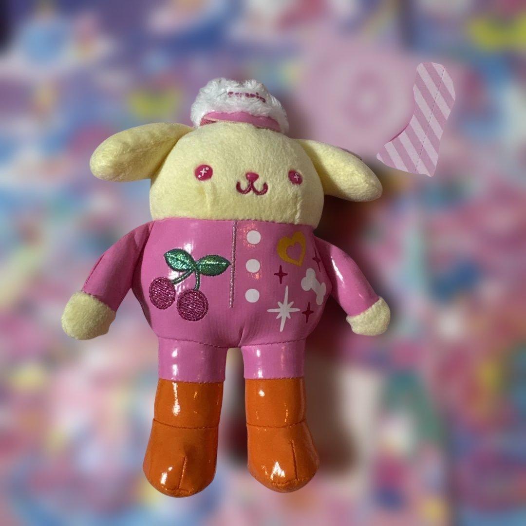 サンリオ 原宿 限定 マスコットホルダー ポムポムプリン 脚長 - メルカリ