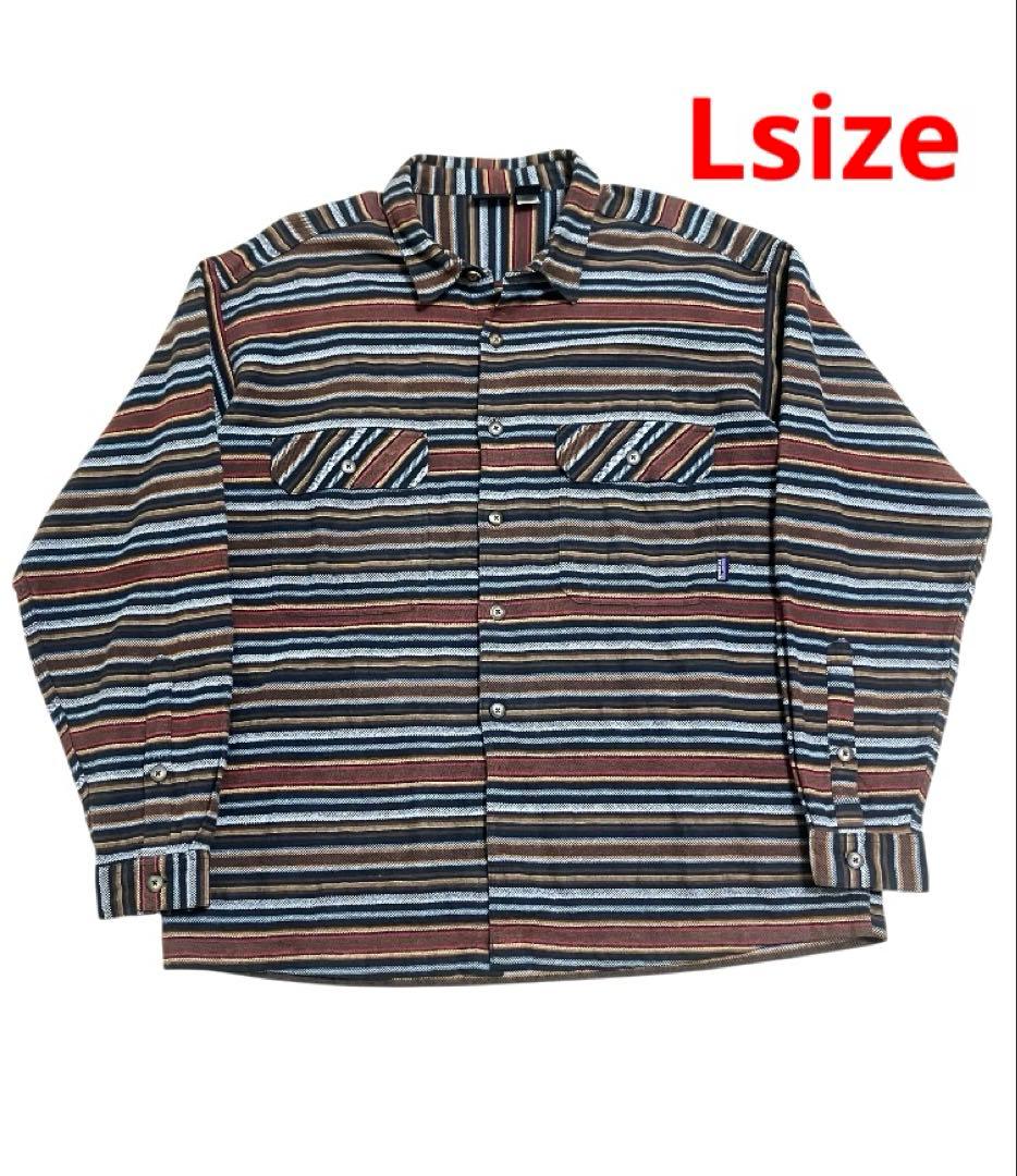 patagonia ヘビネル　ポルトガル製　マルチボーダー　ストライプ　L レア