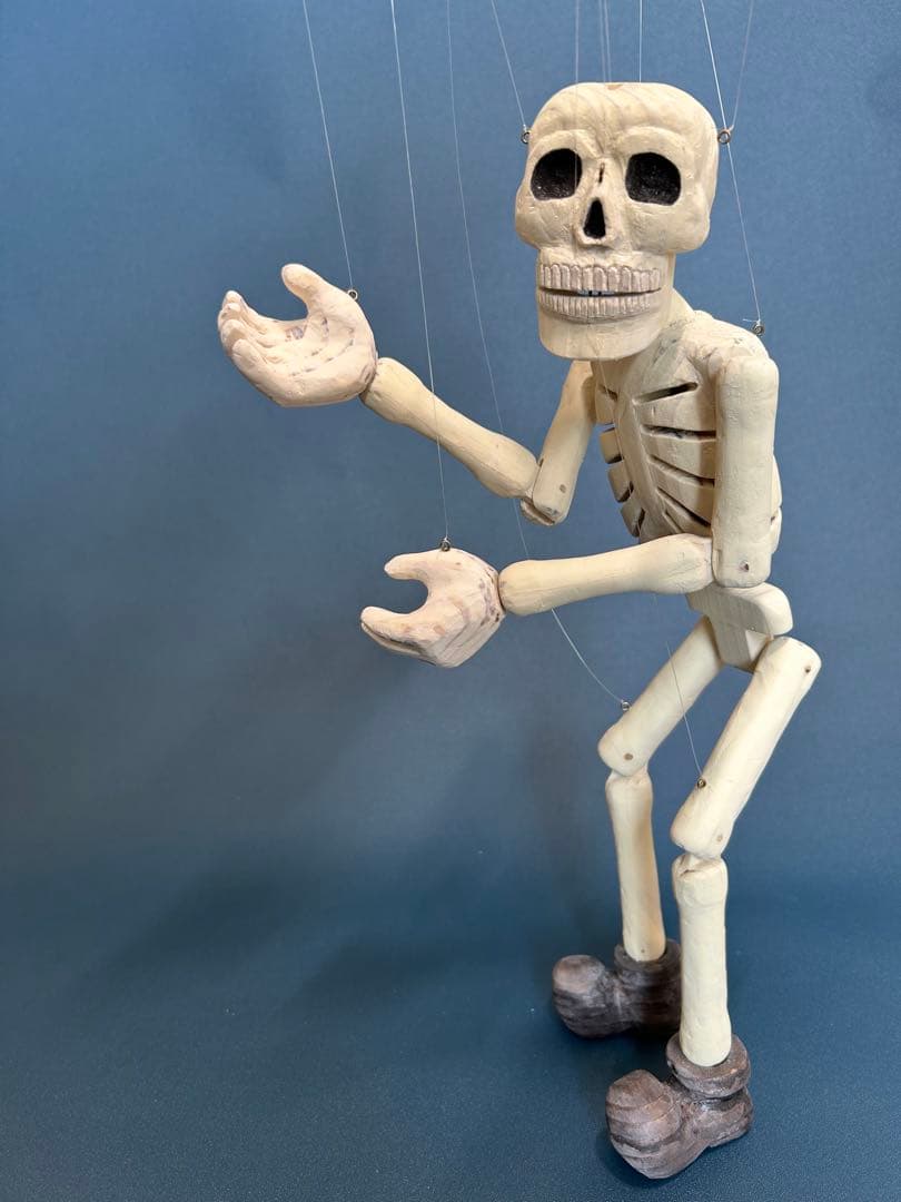 残り1点】ガイコツのマリオネット【プロ用途・大道芸・パフォーマンス