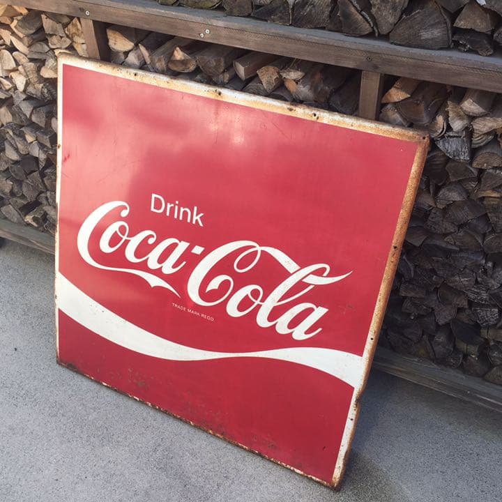 コカコーラ ビンテージ 看板 特大 Coca-Cola 昭和レトロ - メルカリ