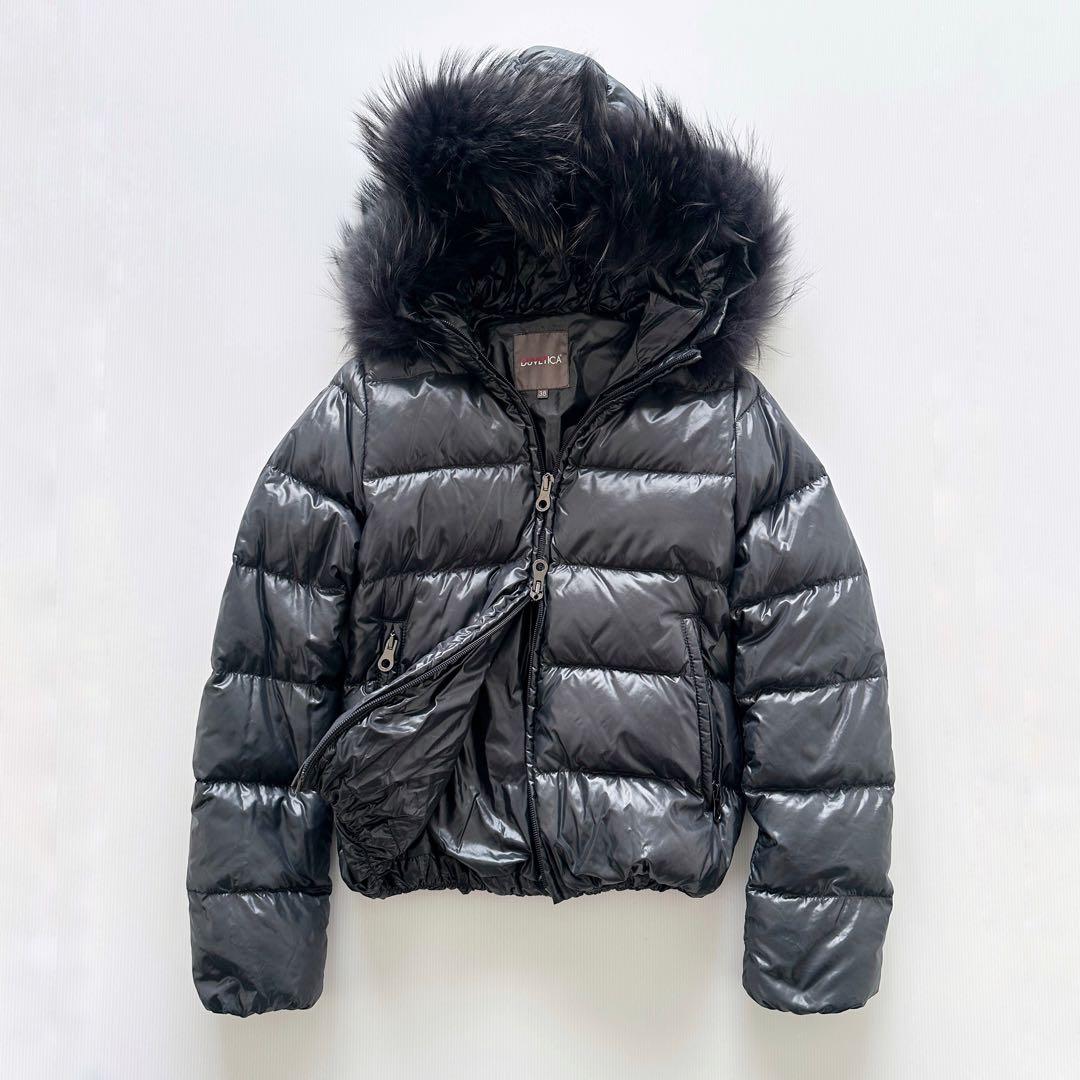 DUVETICA デュベティカ / ダウン ショート コート 38 黒 フード