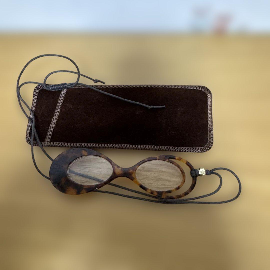 べっ甲風 老眼鏡 収納ケース付き　ヴァンドームブティック