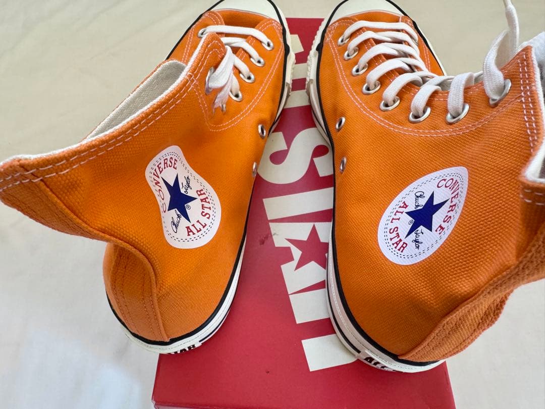 コンバース　made in japan US9 27.5cm オレンジ