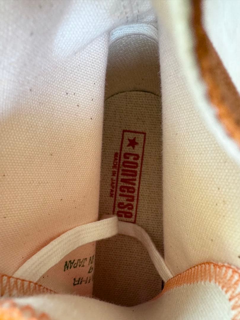 コンバース　made in japan US9 27.5cm オレンジ