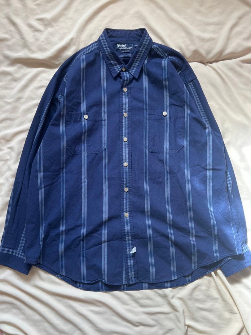 ビッグサイズ‼️X X L ヴィンテージポロラルフローレン　銀ボタン