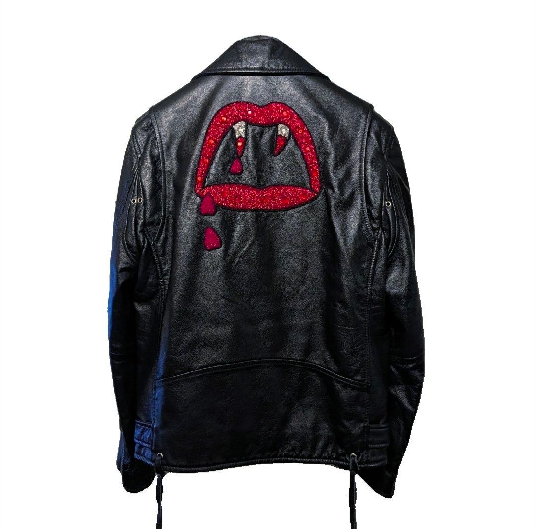 【希少】SAINT LAURENT L17 ブラッドラスターライダースジャケット