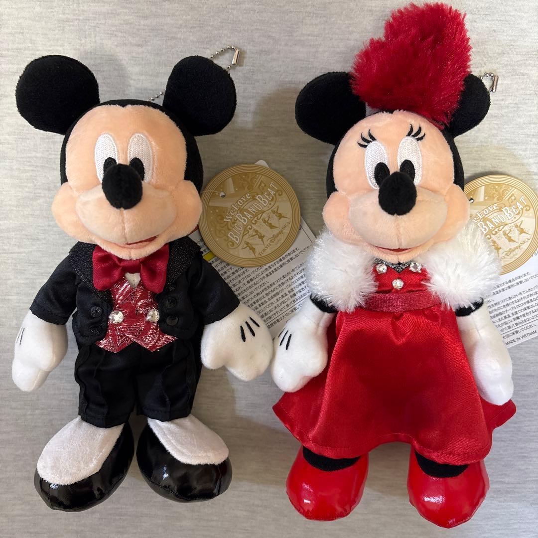 本文必読】ビッグバンドビート ミッキー ミニー ぬいぐるみバッジ BBB