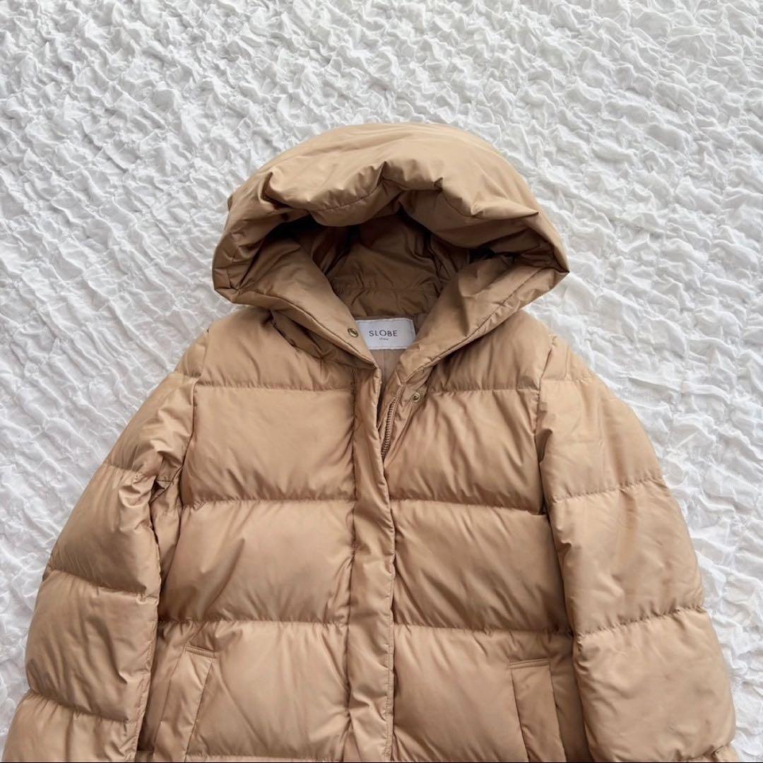 美品】 スローブイエナ ショールフード ロングダウンコート - メルカリ