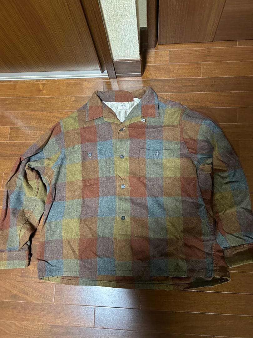 SEARS オープンカラーウールシャツ　好配色XL ペンドルトン　CASCADE