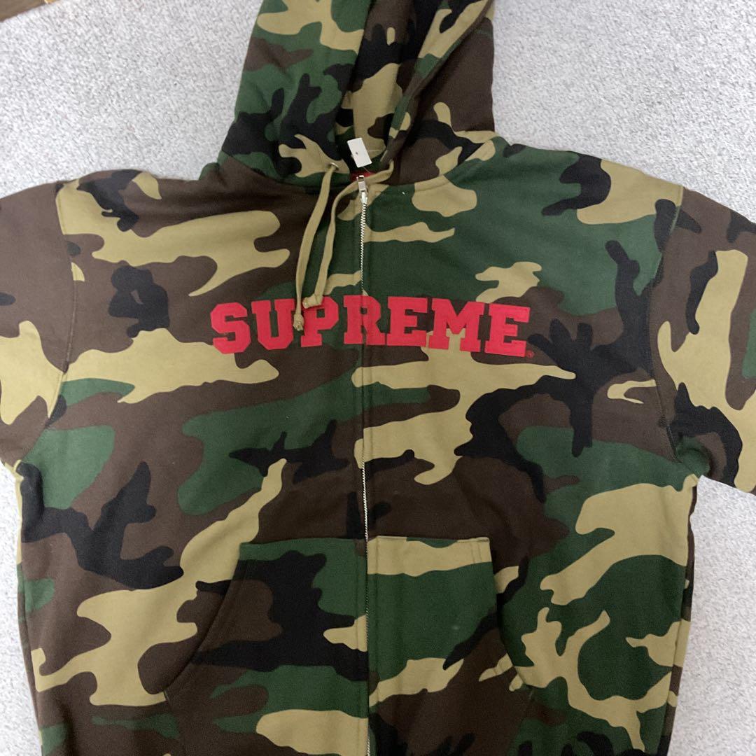 Supreme シュプリーム 迷彩 カモ柄 ジップパーカー - メルカリ