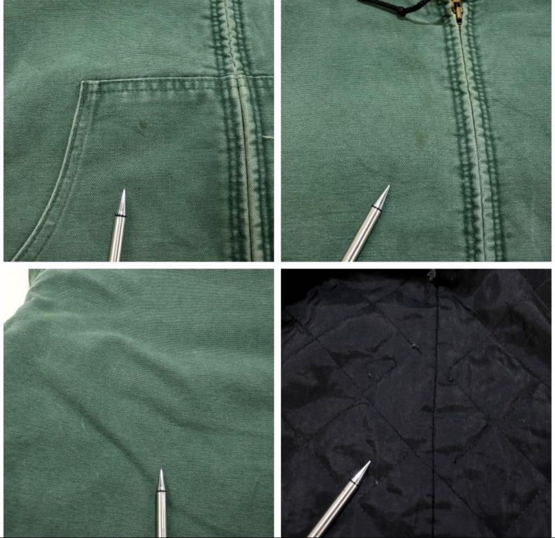 90sカーハート アクティブジャケット デトロイト モスグリーン