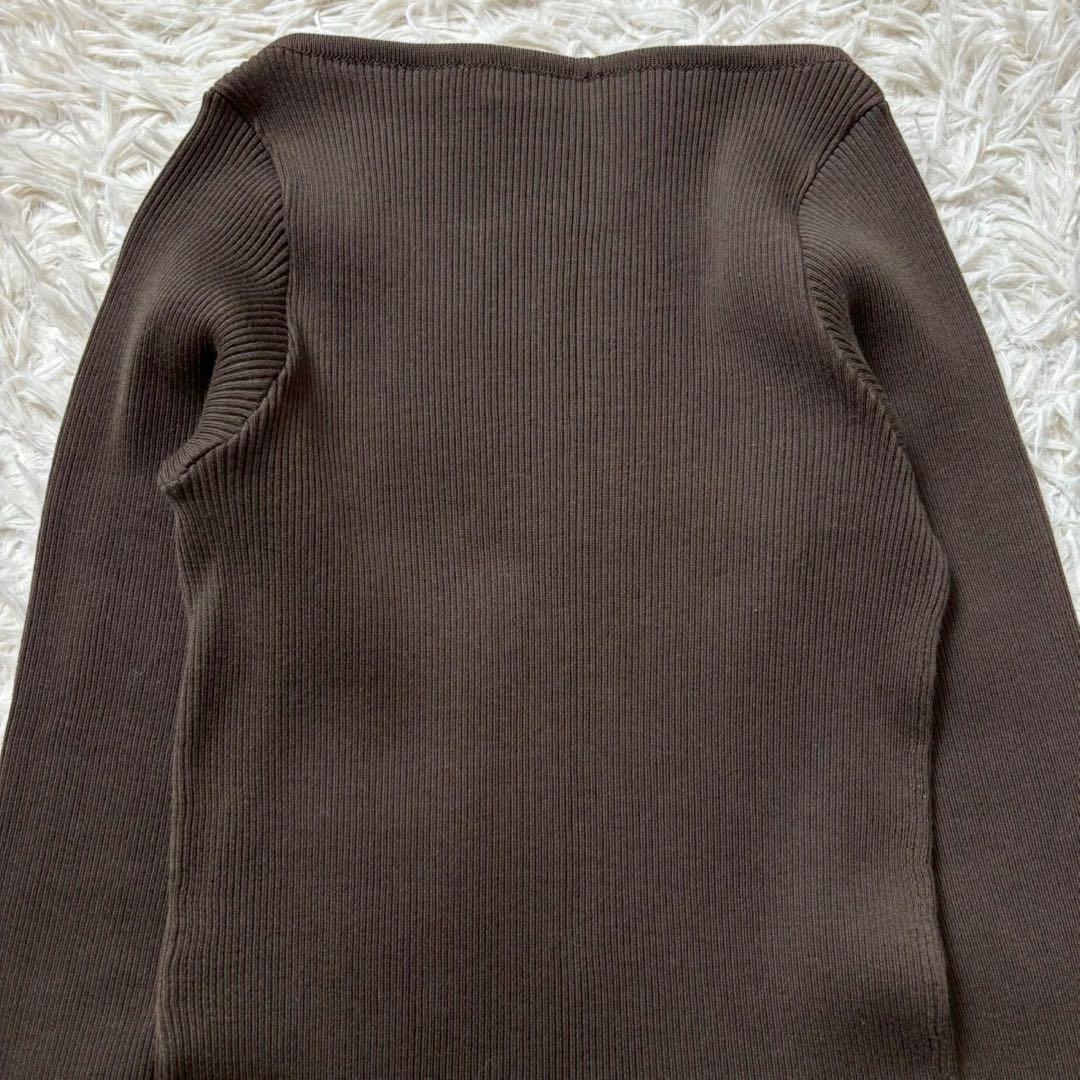 オーラリー ロンハーマン ギザボートネックプルオーバー ニット