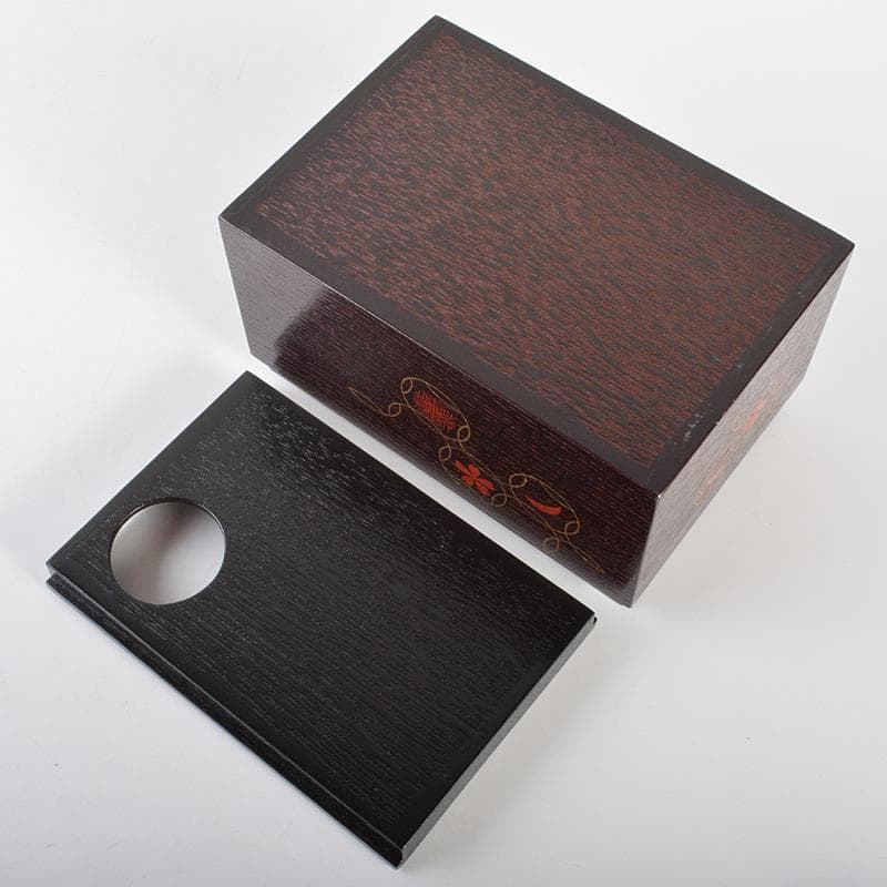 溜柿合ヘギ目 七宝蒔絵 茶箱 京焼 加藤昌山造 茶碗 棗など 八点 VR6757