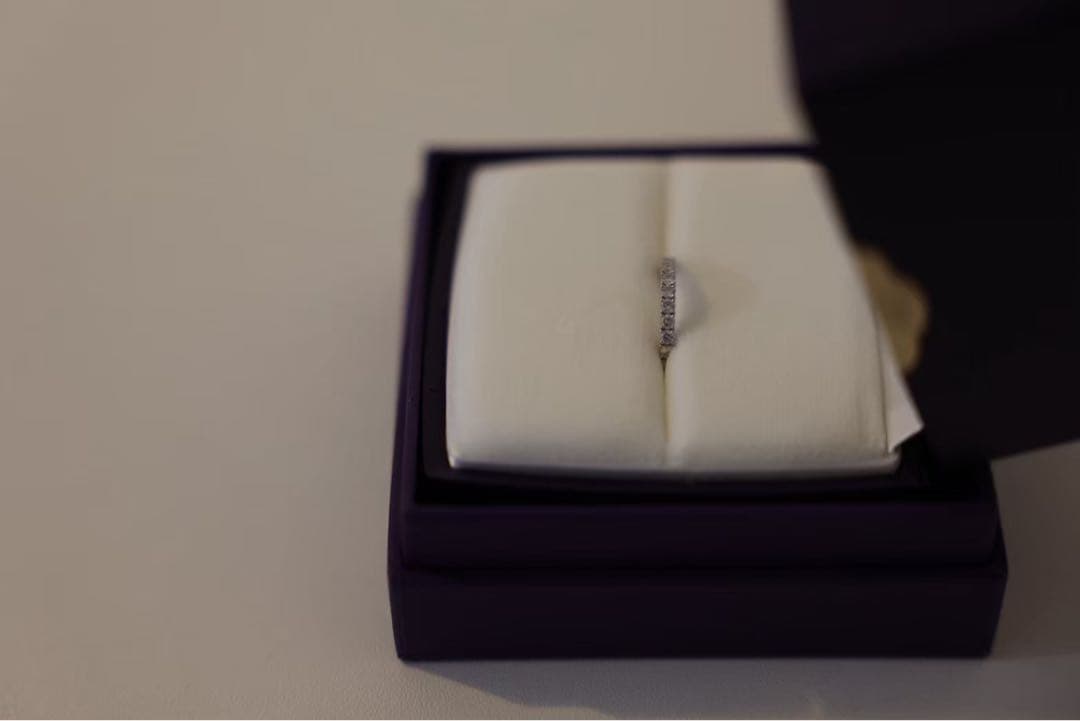 NIWAKA 俄】久遠 KUON ハーフエタニティリング Pt950 - メルカリ