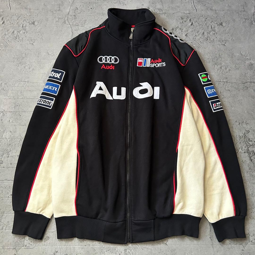 Audi レーシングジャケット 3XL 刺繍入り オーバーサイズ