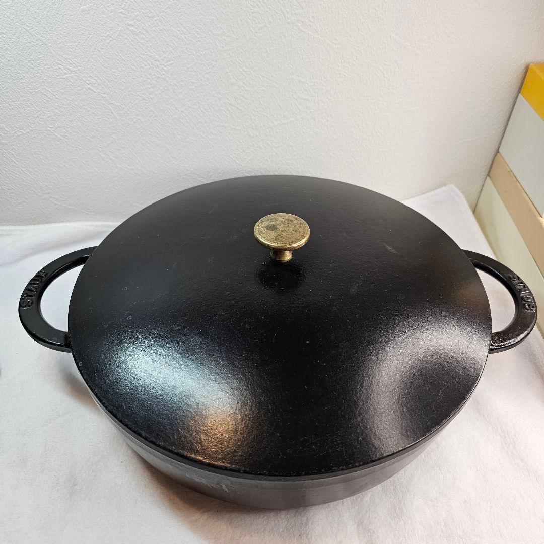 専用 STAUB ストウブ 28CM ニダベイユ ソテーパン ブラックすき焼き鍋