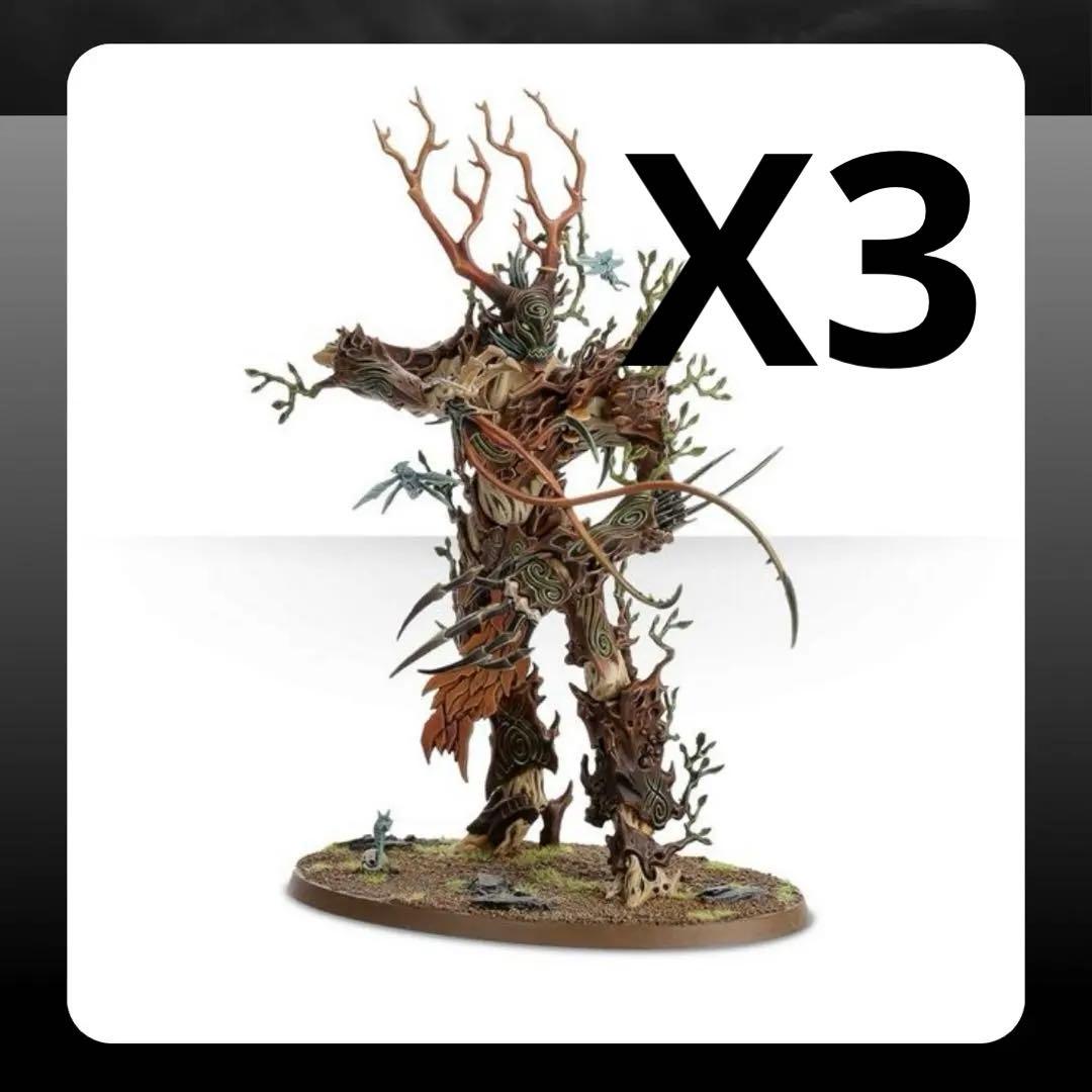 「送料無料」ウォーハンマーAOS / Treelord X3 ウォーハンマー AoS スピアヘッド カラドロン・オーヴァーロード