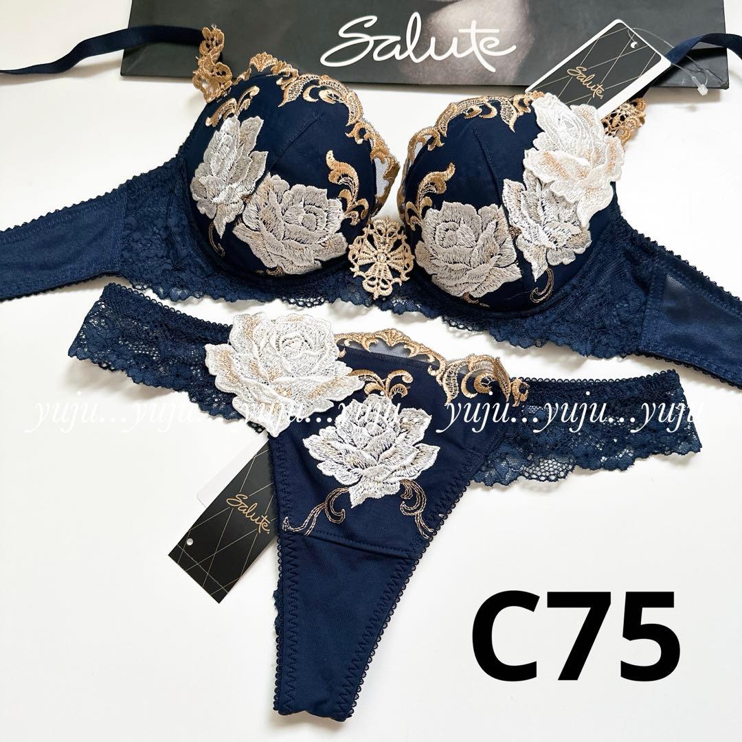 ワコール/サルート 73 新品タグ付 P-upブラショーツ C75