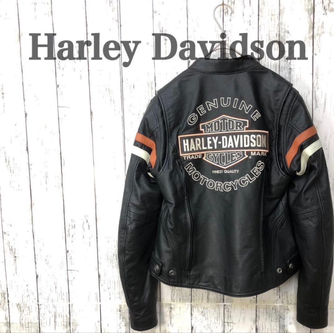 激レア★ハーレーダビットソン　レザージャケット　シングルライダース　本革　黒 80s AMF HARLEY-DAVIDSONハーレー ダビッドソン シングルライダース