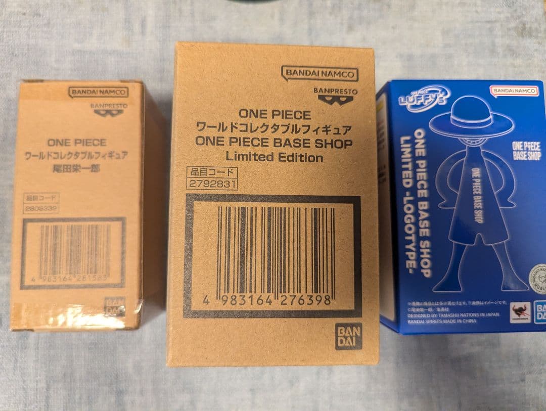 ワンピースベースショップ ワーコレ Luffy’s 尾田栄一郎3点セット
