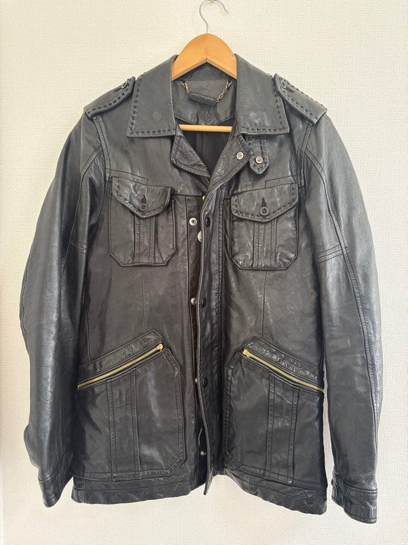 DIESEL DENIM GALLERY鹿革レザージャケットディアスキンブラック