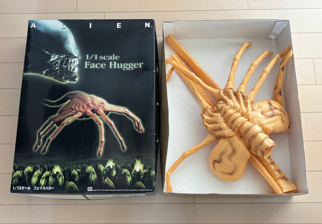 ALIEN/フェイスハガー/フィギュア/エイリアン/原寸/ソフビ/アオシマ/箱