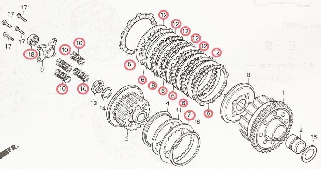 CB400T CB400N スーパーホークⅢ クラッチ板 ガスケット 149B - メルカリ