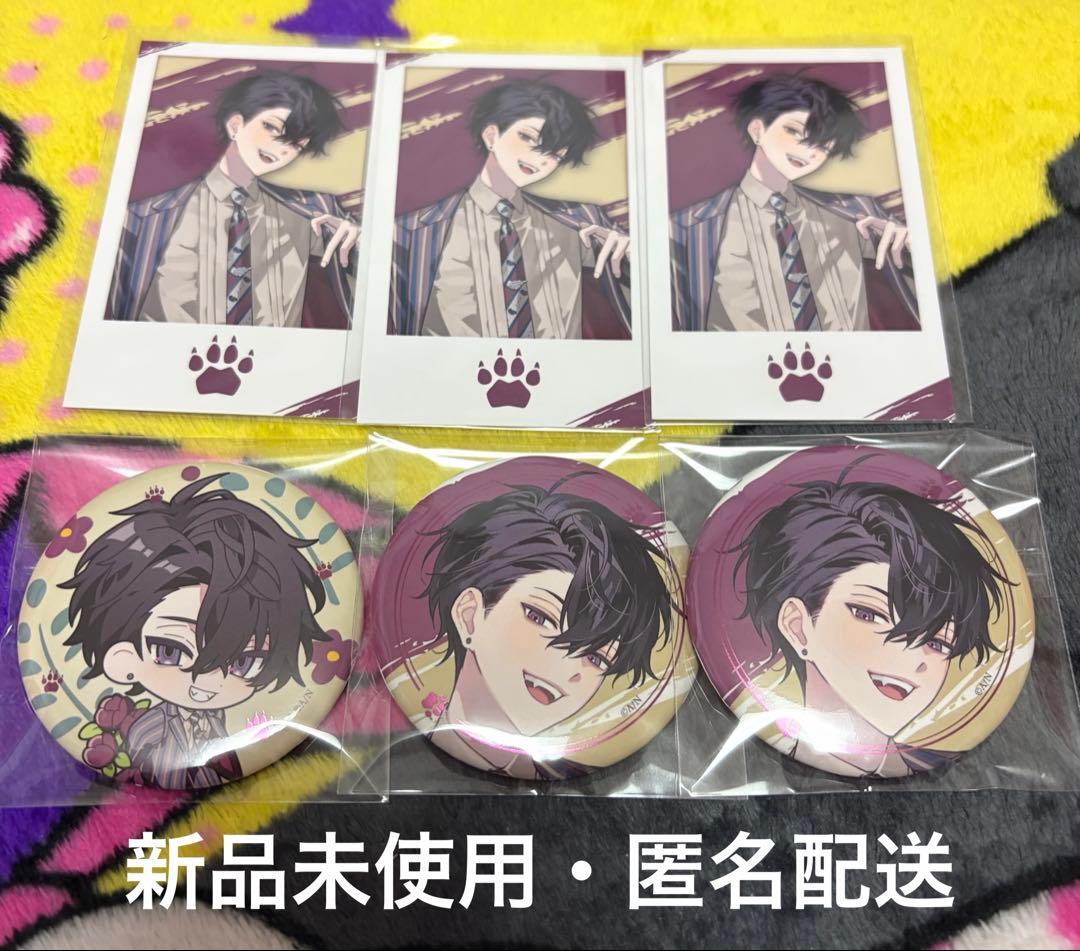 佐伯イッテツ 2周年 チェキ風カード 缶バッジ - メルカリ