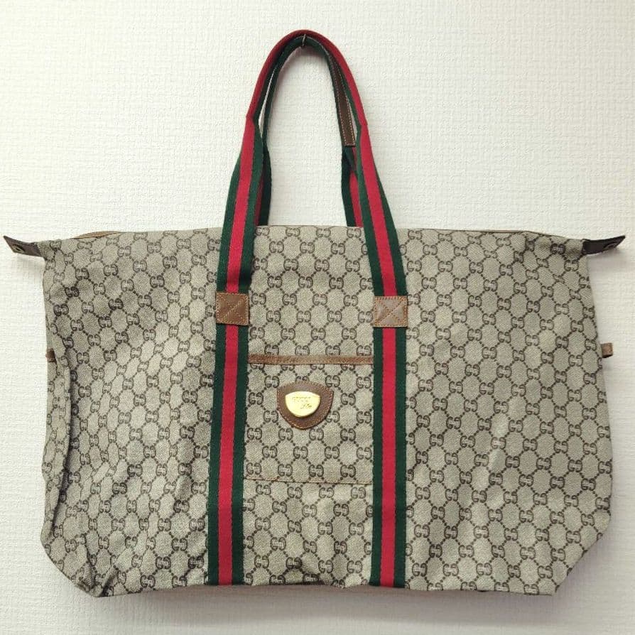 【T】美品✨GUCCI plus　GG シェリーライン　ボストンバッグ