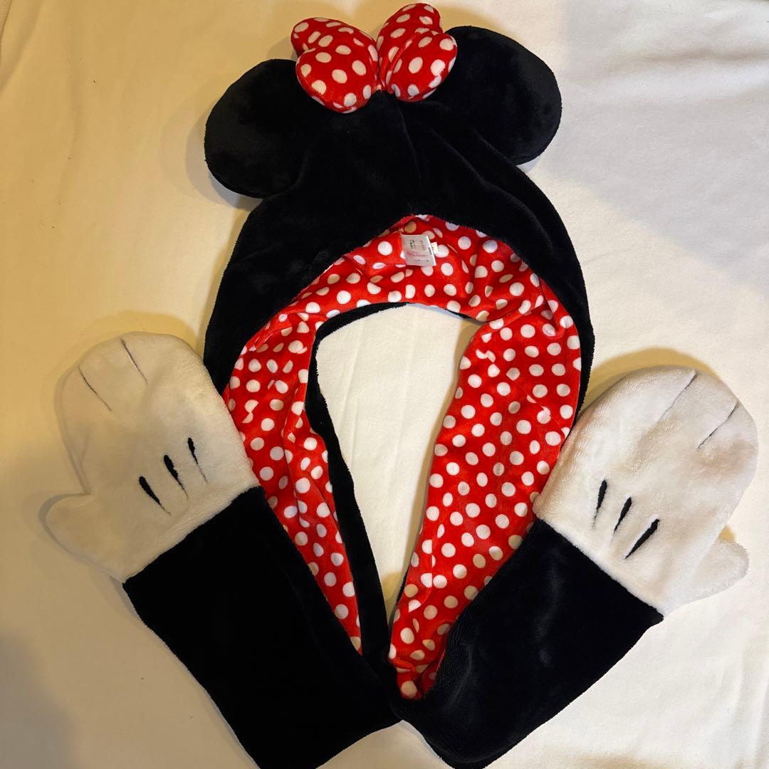 ディズニーリゾート ミニーちゃんファンキャップマフラー