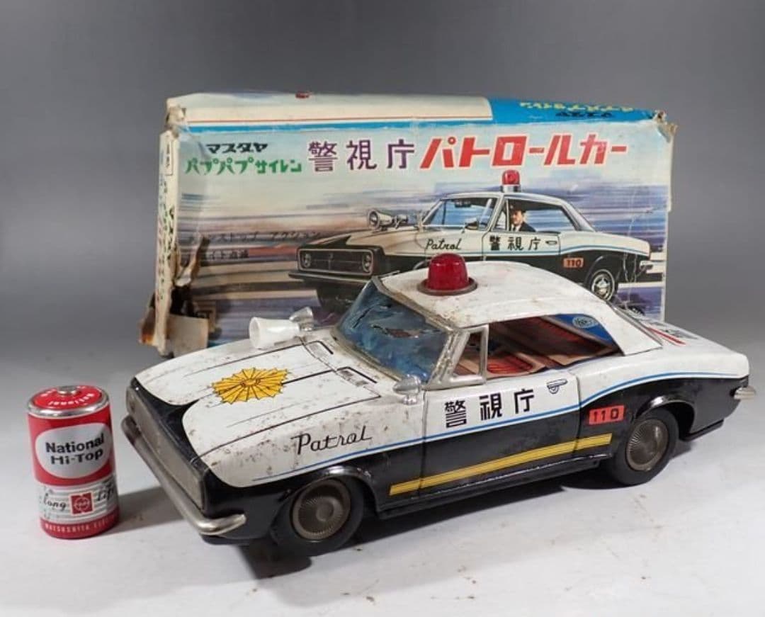 昭和レトロ1960年代 マスダヤ パプパプサイレン警視庁パトロールカー ブリキ