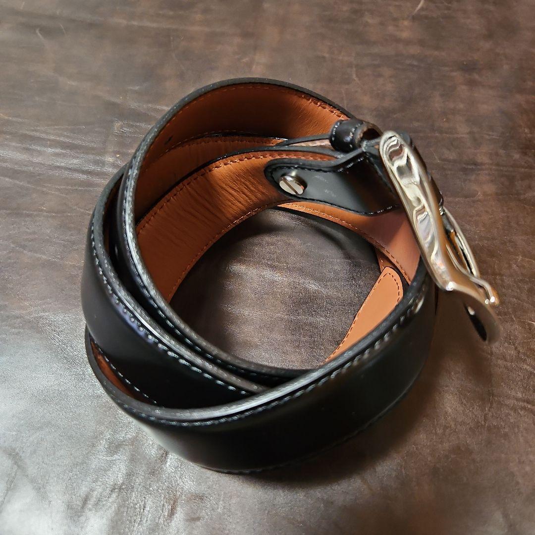 シェルコードバン一枚革ベルト