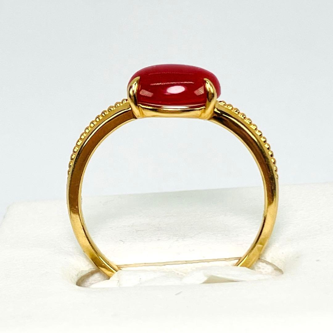 GSTV K18 天然 さんご サンゴ 珊瑚 リング さんご: 1.50ct