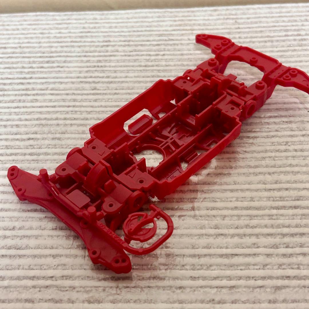 ミニ四駆 MSシャーシ MSフレキ加工品（レッド） 09 - メルカリ