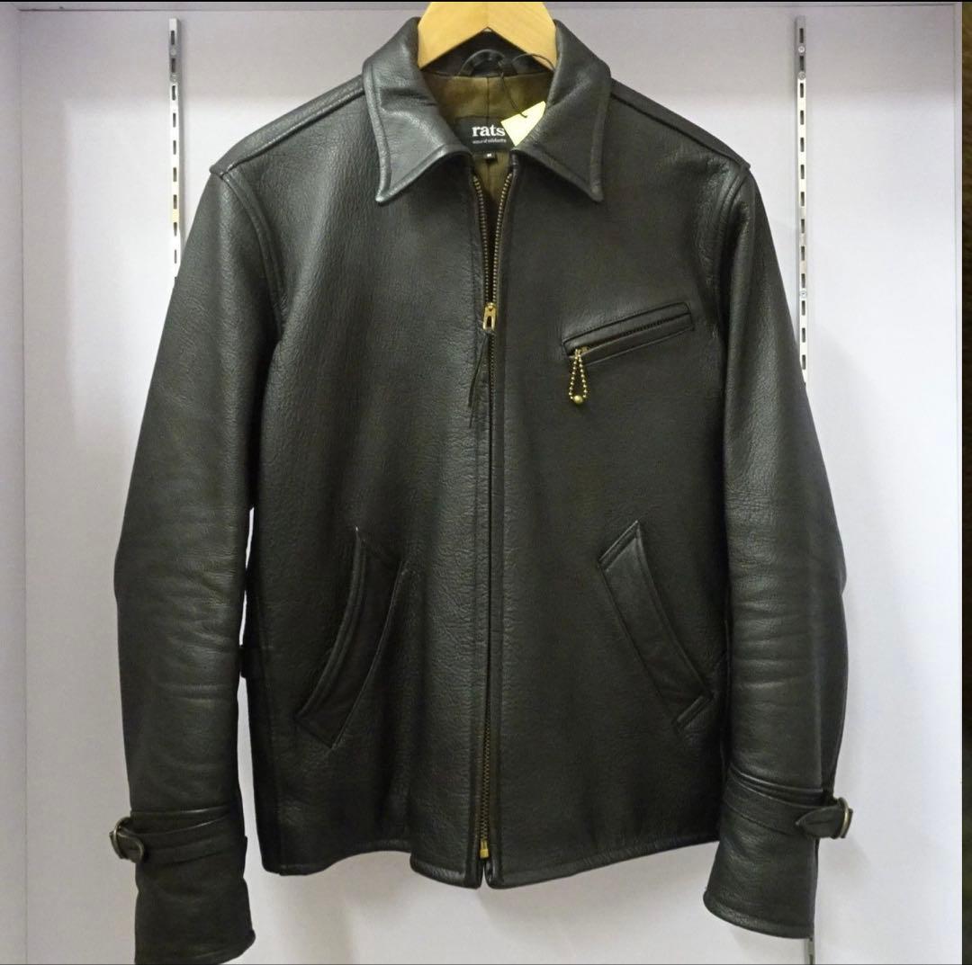 【RATS】レザージャケット　黒　Lサイズ