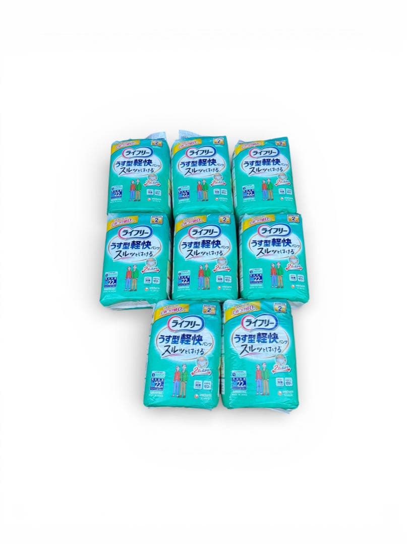 ライフリーうす型軽快パンツ　M サイズ22枚×8袋