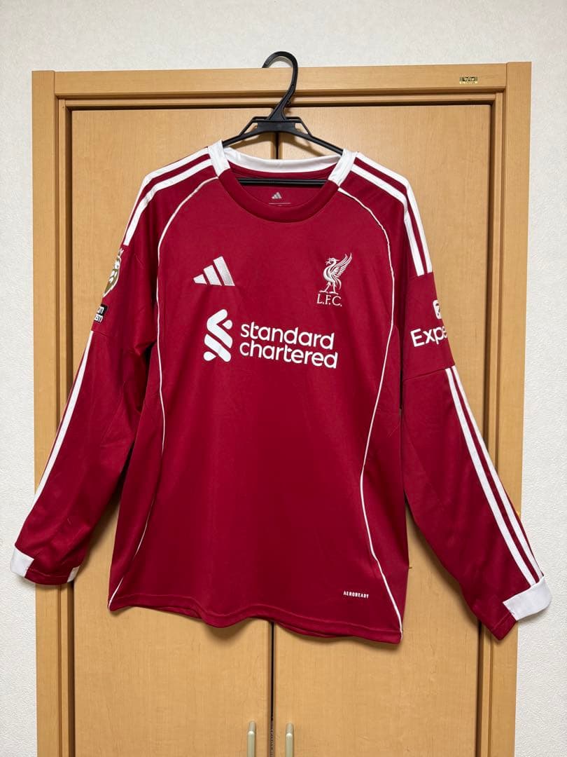 [新品、未使用]リヴァプール ソボスライ 8番 長袖 ユニフォーム 25-26